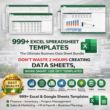 Pacchetto 999 modelli di fogli