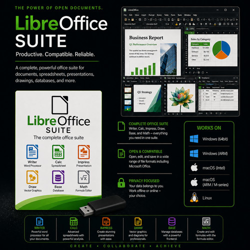 Suite software libreoffice - libreoffice, |