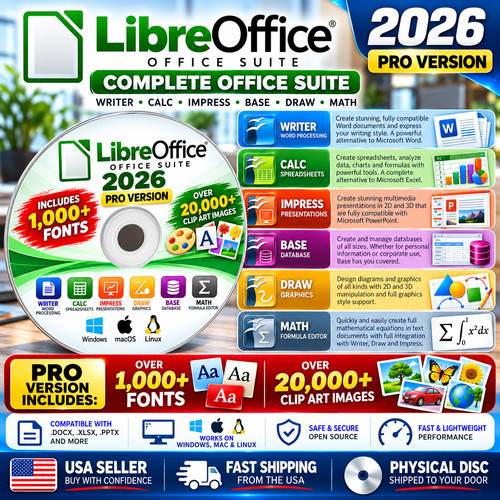 Suite software libreoffice - software, pro